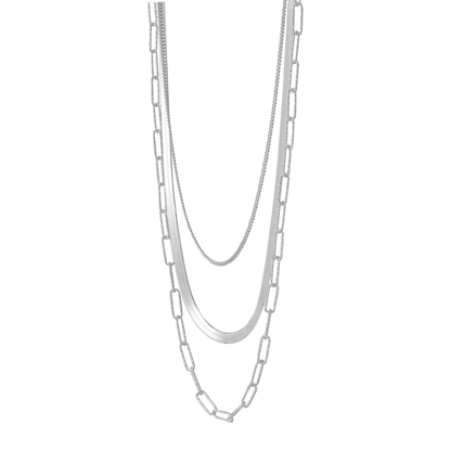 Silpada - Silpada 'Power of Three' Sterling Silver Necklace, 18" + 2": No Stone / 20