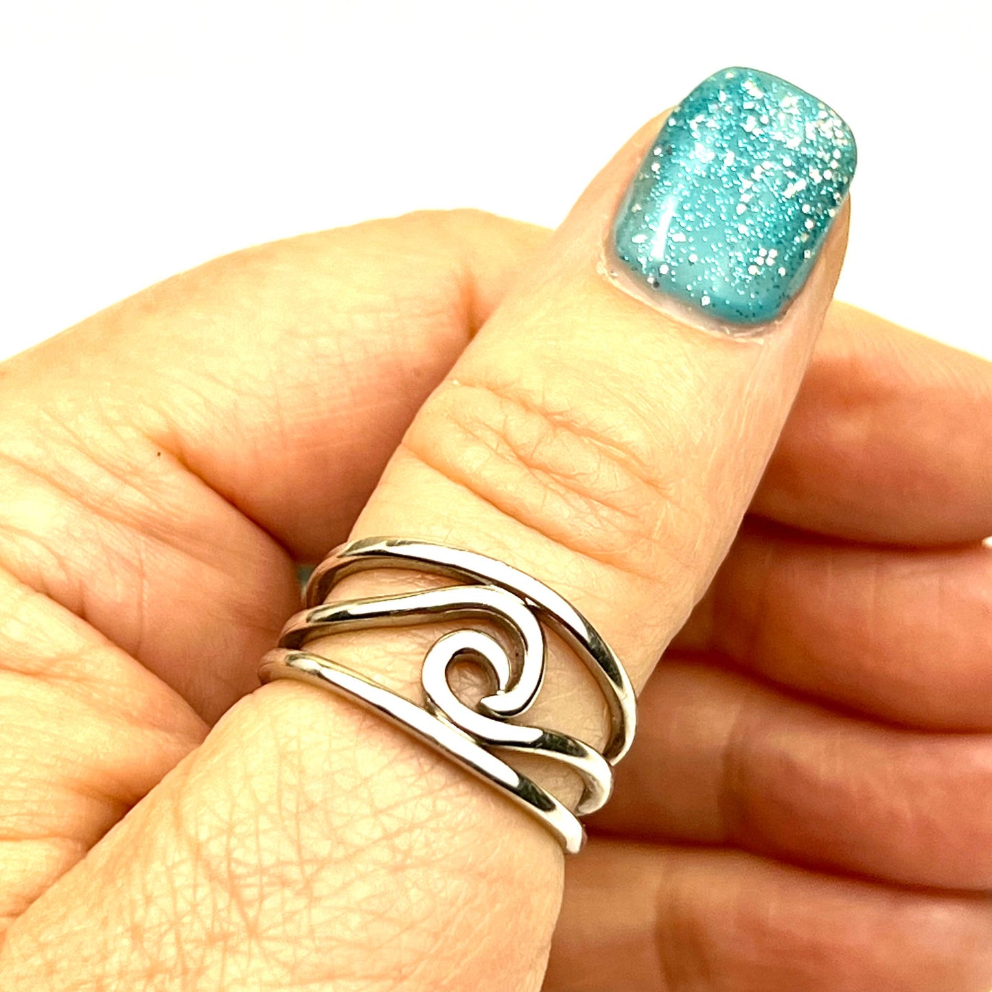 Jackie Gallagher Designs - Handmade Coastal Jewelry - Wave Band, sterling silver