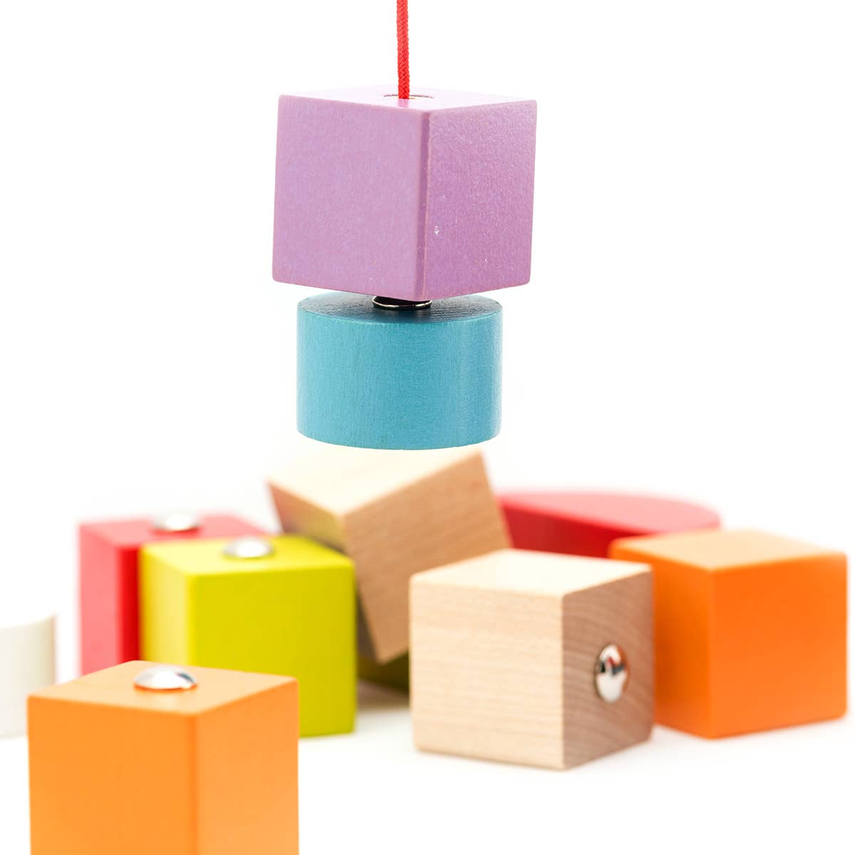 Toysmith - Cubika Wooden Toy Crane Truck