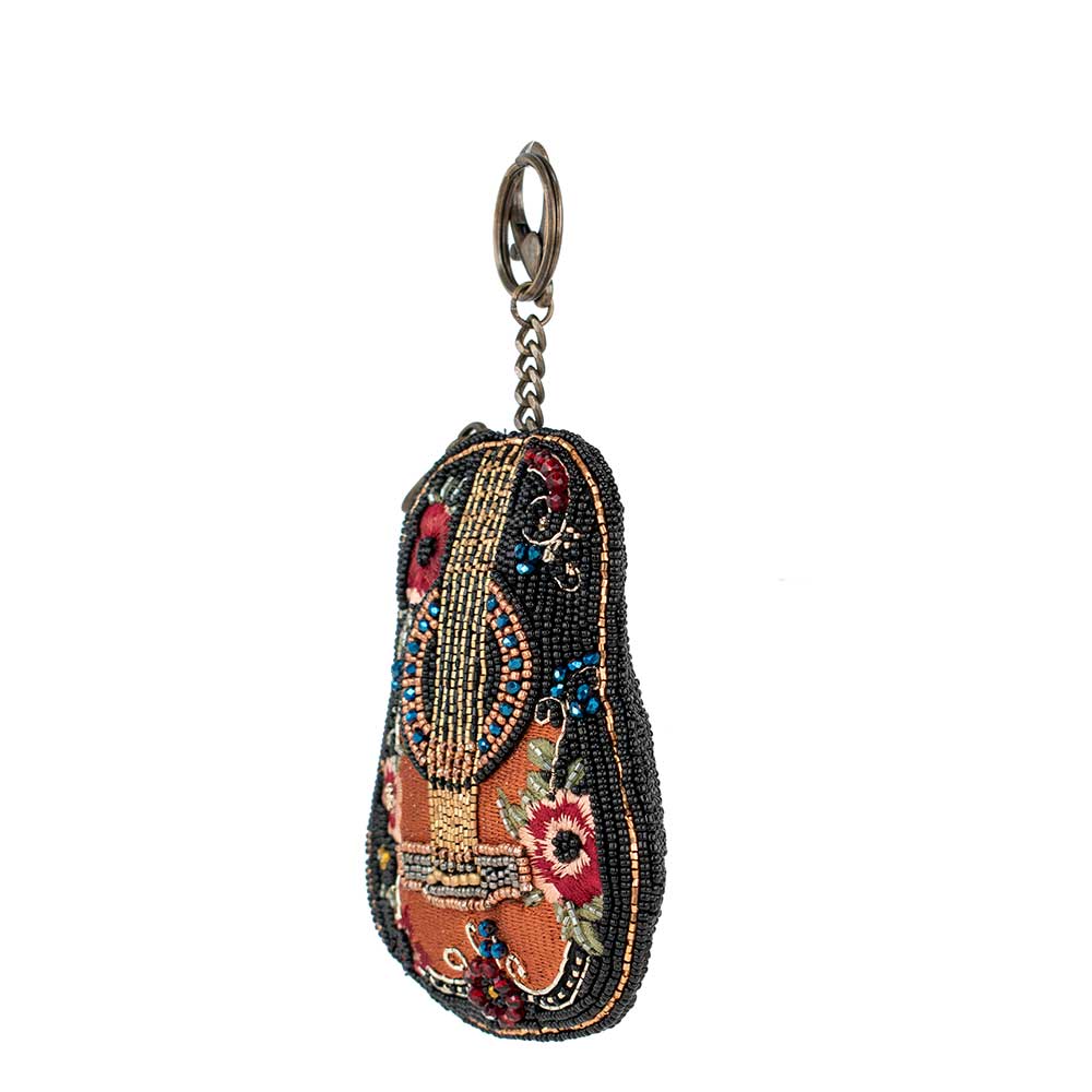 Mary Frances Accessories - Classical Vibe Beaded Guitar Coin Purse