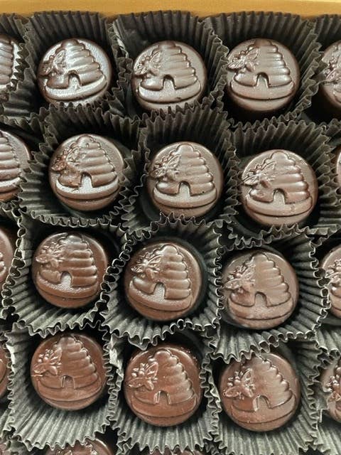 Harbor Sweets - Gather Chocolate Pomegranate Molasses Truffle bulk box 45 pc