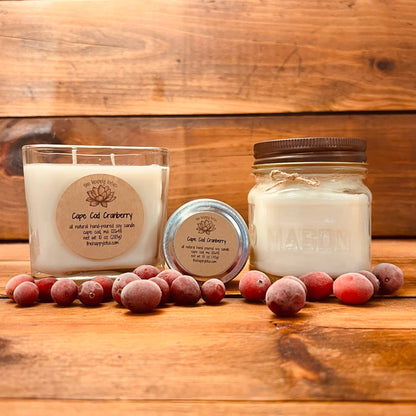 The Happy Lotus - Cape Cod Cranberry Candles - Fall Scent