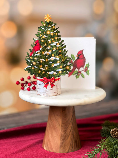 FreshCut Paper LLC - Merry Mini Tree (10 Mini Pop-up Greeting Cards)