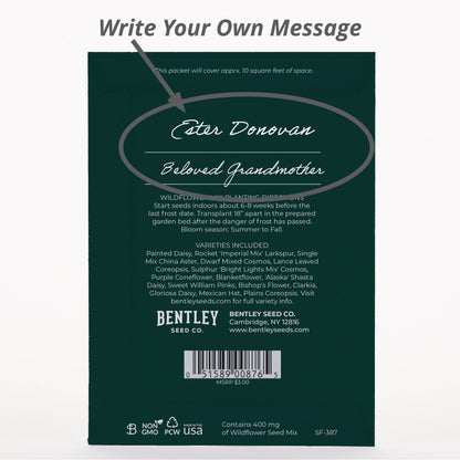 Bentley Seed Co. - With Heartfelt Sympathy - Wildflower Mix Seed Packets