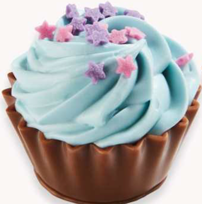 Chocolate Creations USA - Belgian Chocolate Truffles-Cupcake Shape: Salty Fudge Cream