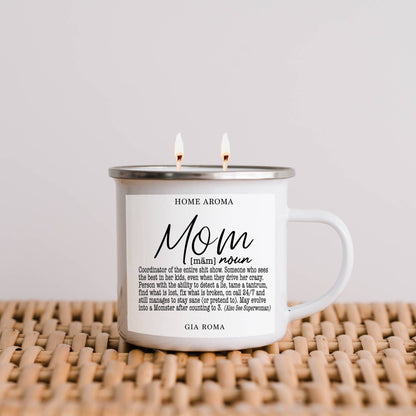 Gia Roma - Best Mom Ever Gifts, Mothers Day Candle Gift Sets, Funny Mom: Best Mom-White / Black Pepper +