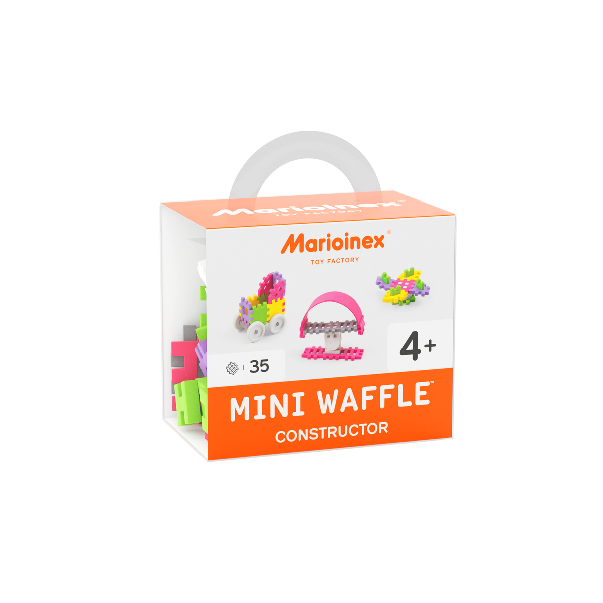 Toysmith - Marioinex Mini Waffle Constructor Assorted- 35 PCS