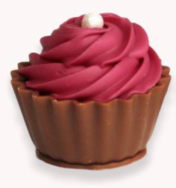 Chocolate Creations USA - Belgian Chocolate Truffles-Cupcake Shape: Salty Fudge Cream