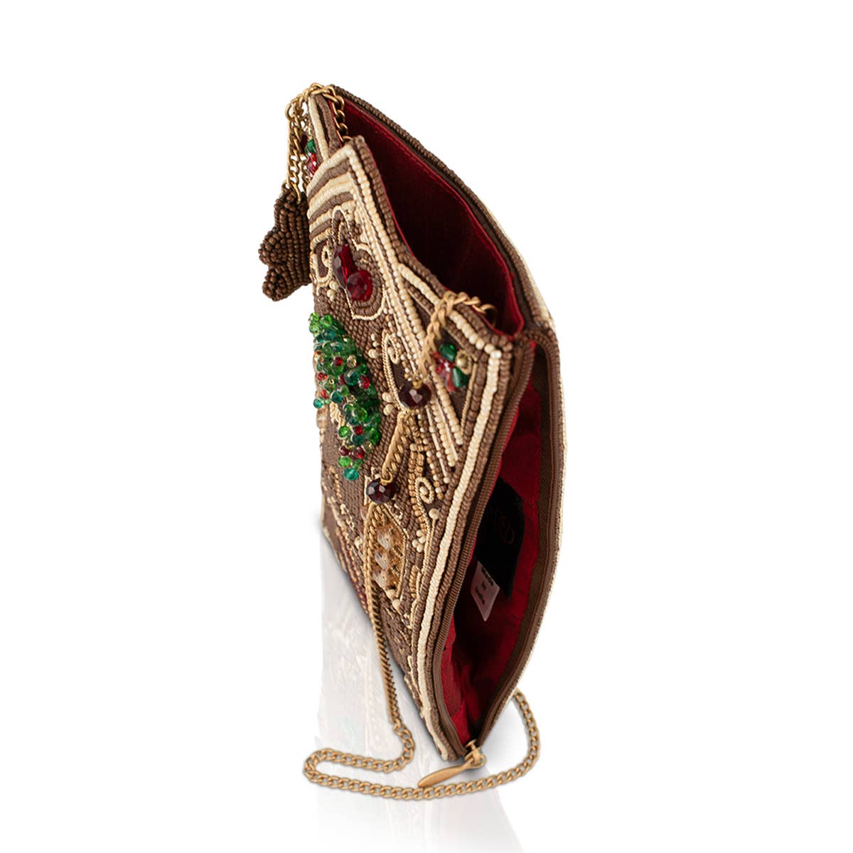 Mary Frances Accessories - Candy Cottage beaded gingerbread house crossbody bag