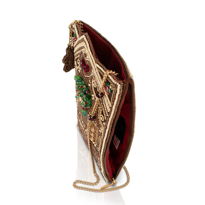 Mary Frances Accessories - Candy Cottage beaded gingerbread house crossbody bag