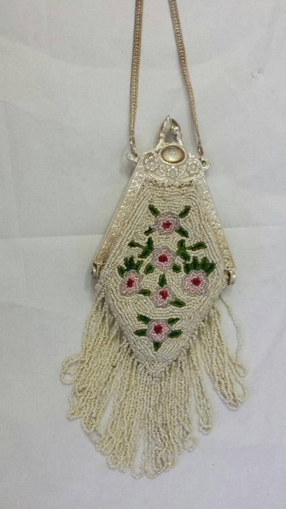 Ricki designs - VINTAGE FRAME BAG WITH FRINGE
