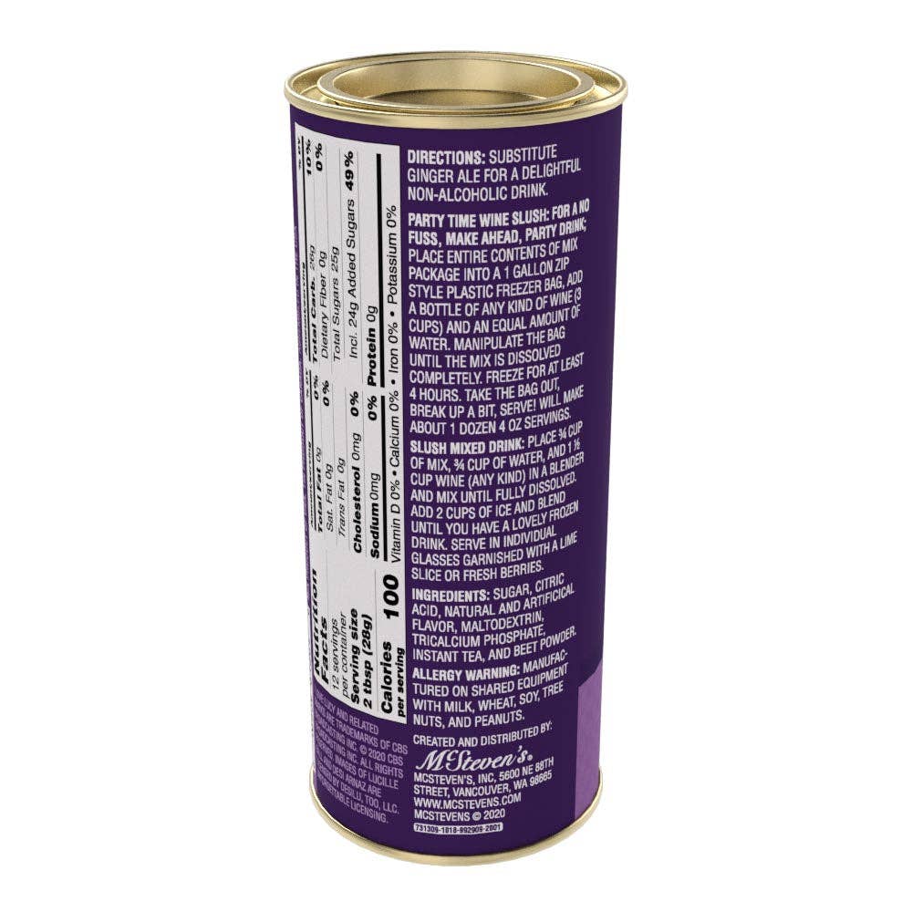 McSteven's - I Love Lucy's© Grape Wine Slush (12oz Tins)