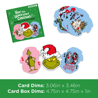 AQUARIUS, GAMAGO, ICUP, & ROCK SAWS by NMR Brands - The Grinch Christmas Shaped Playing Cards