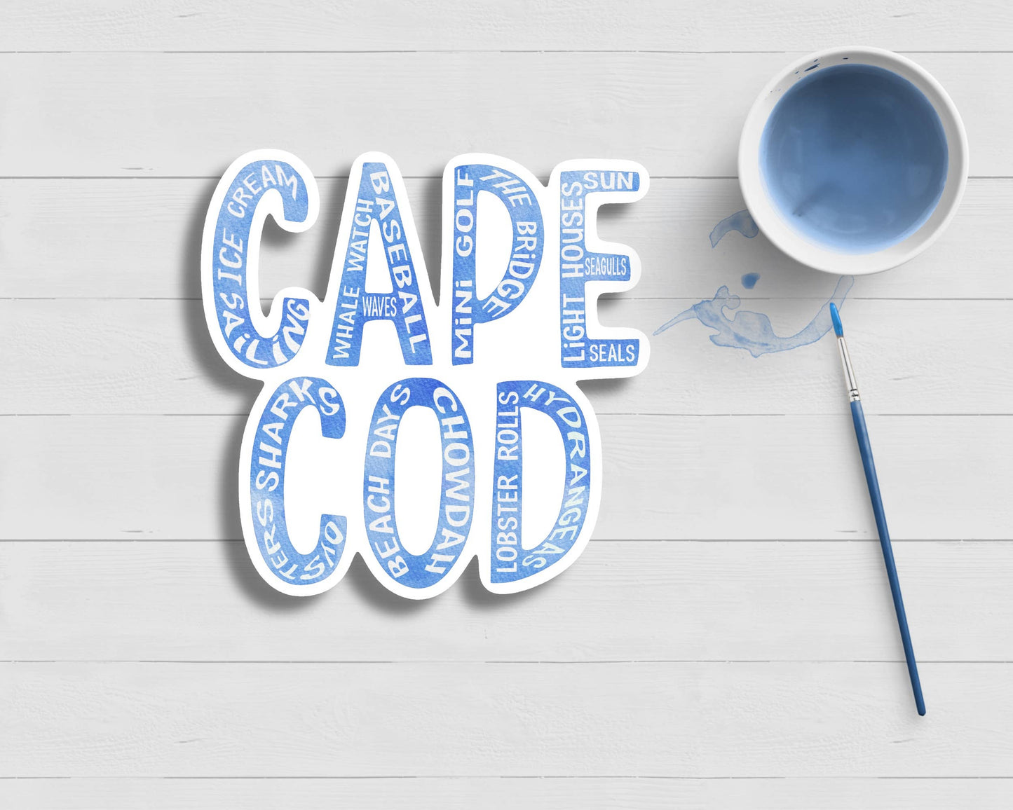 WonderfullyWrittenCo - Cape Cod Favorite Things Sticker