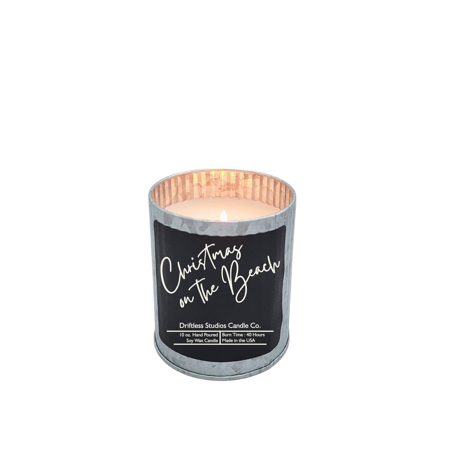 Driftless Studios - Christmas On The Beach Candles Tin Jar Wholesale Candles