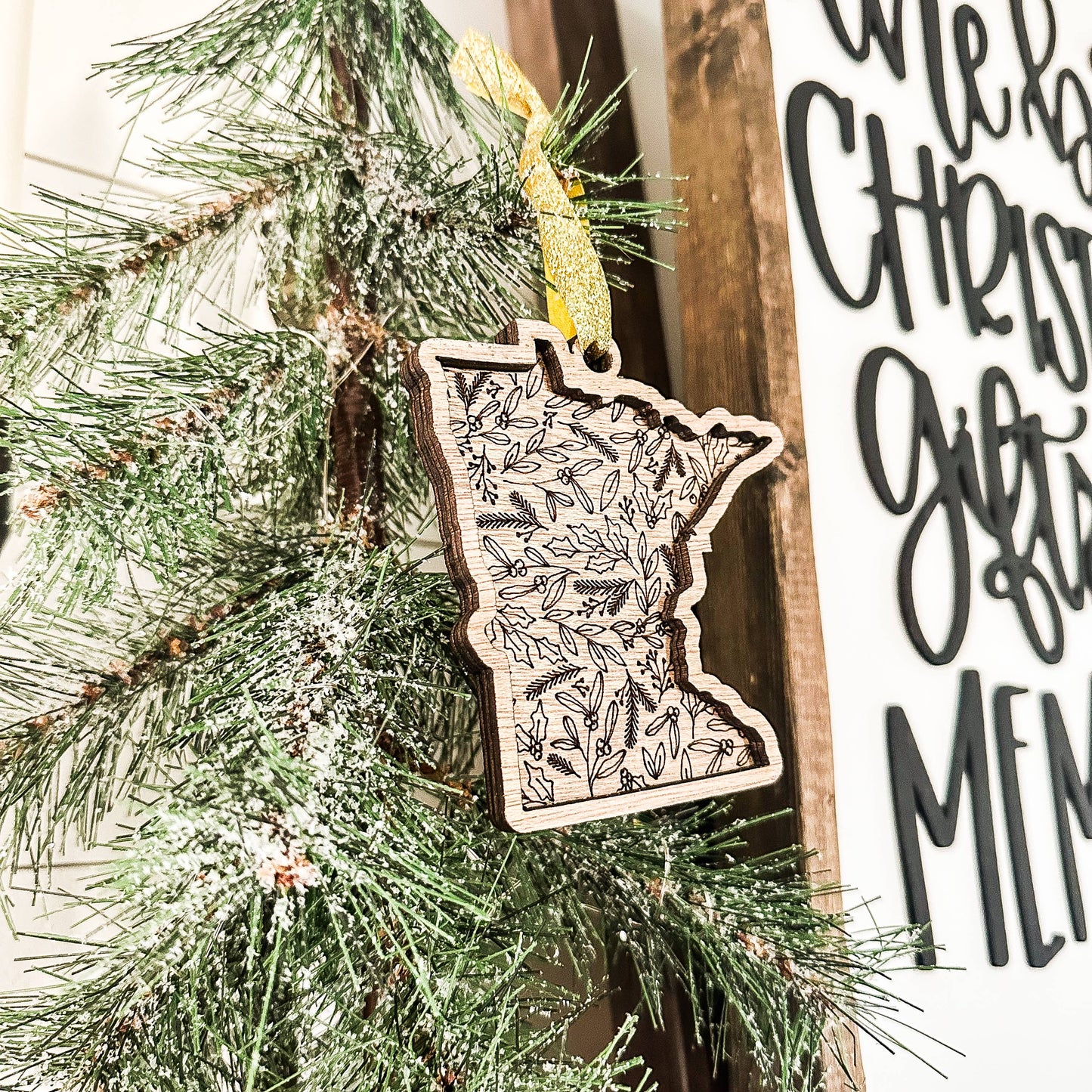 Dakota + Pine Design Co. - State Christmas Ornament