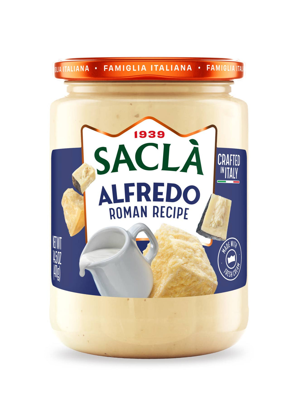 Sacla - Sacla Italy Alfredo Roman White Pasta Sauce 6x14.5oz