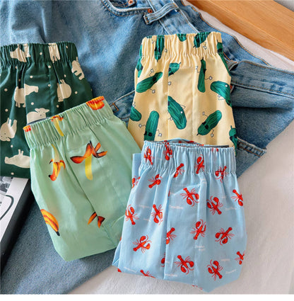 Rosa Clothing - Lobster & Pickles printed cotton casual boxer short