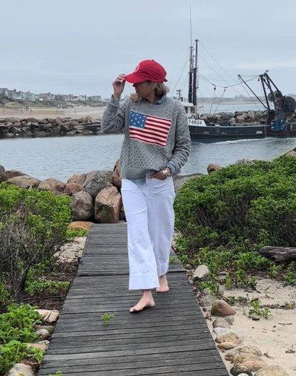 Pink Pineapple - Cable Flag Sweater in 5 colors