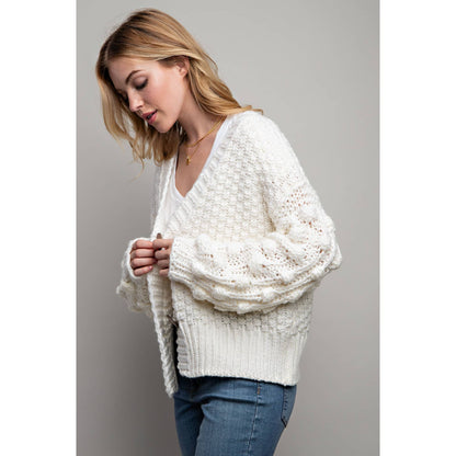 Sweet Generis - SWEET 3D FLOWER KNITTING CARDIGAN
