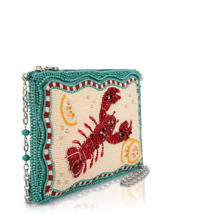 Mary Frances Accessories - Crack Me Up Lobster and Lemon Beaded Crossbody Handbag