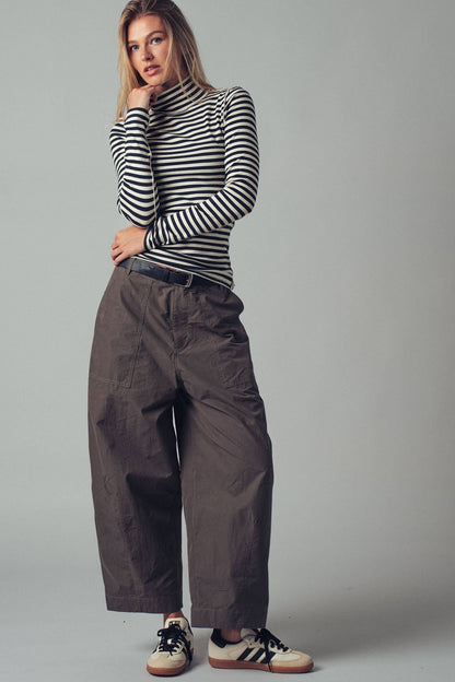Urban Daizy - Boho Relaxed Wide-Leg Cargo Pants