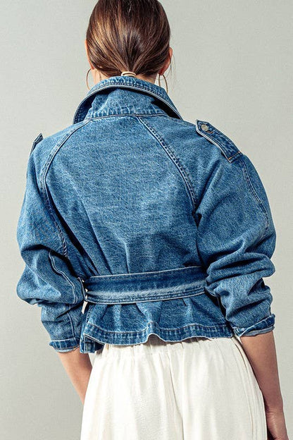 THE TRAILBLAZER TRENCH COAT : DENIM / S-2/M-2/L-2
