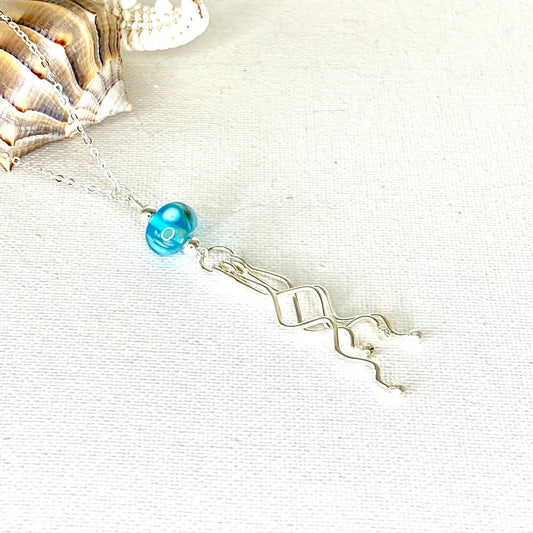 Jackie Gallagher Designs - Handmade Coastal Jewelry - Jellyfish Necklace: Mermaid