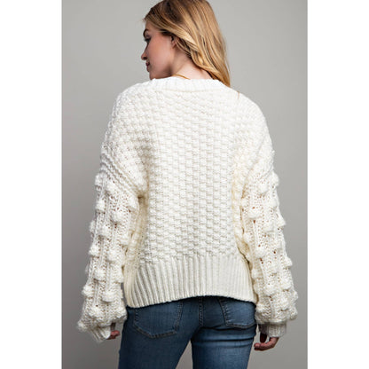 Sweet Generis - SWEET 3D FLOWER KNITTING CARDIGAN