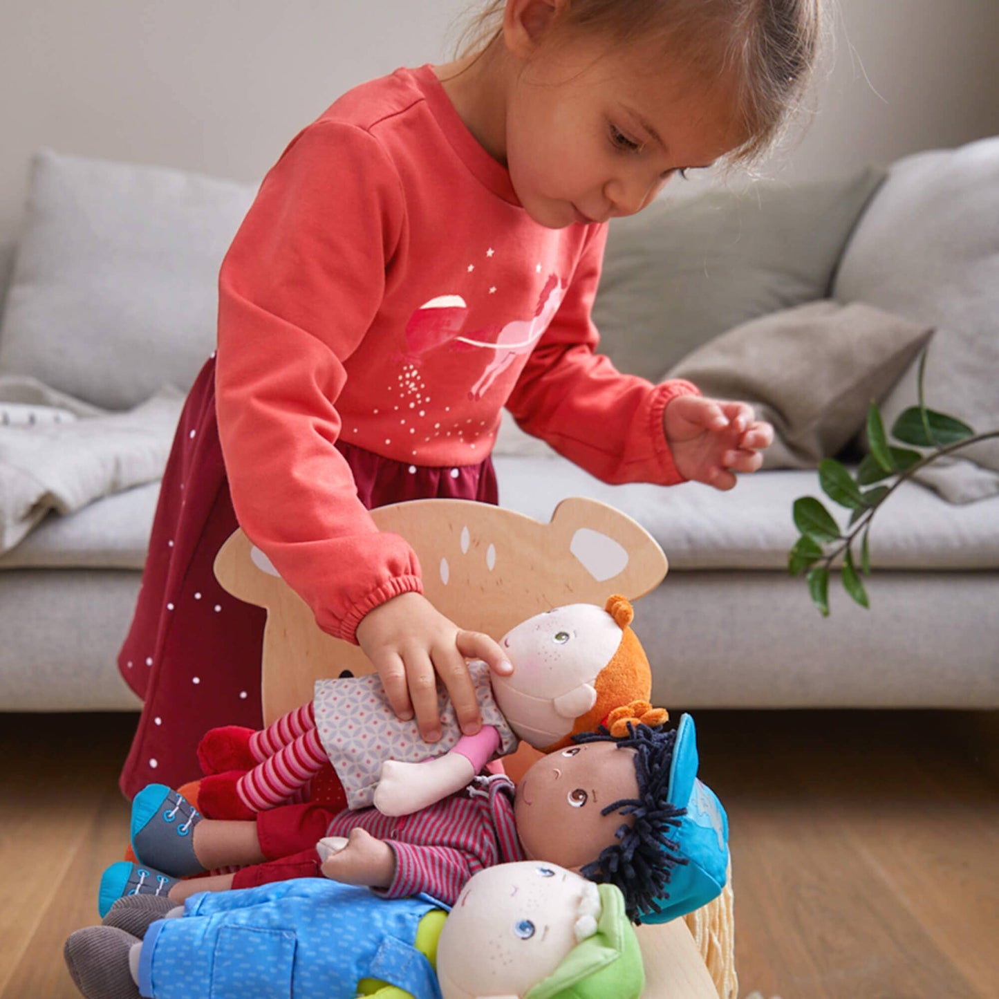 HABA USA - Snug Up Doll Roya – Soft Baby Doll for First Cuddles