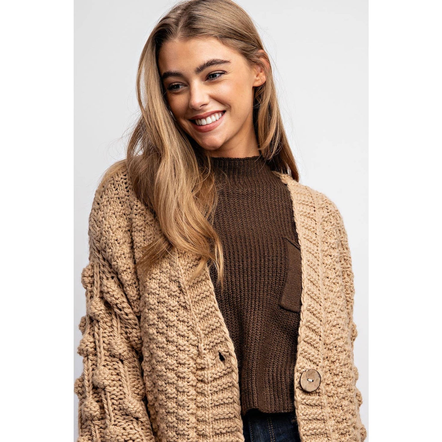 Sweet Generis - SWEET 3D FLOWER KNITTING CARDIGAN