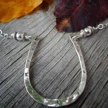 Simply Sterling Designs - Lucky Horseshoe Sterling Silver Necklace