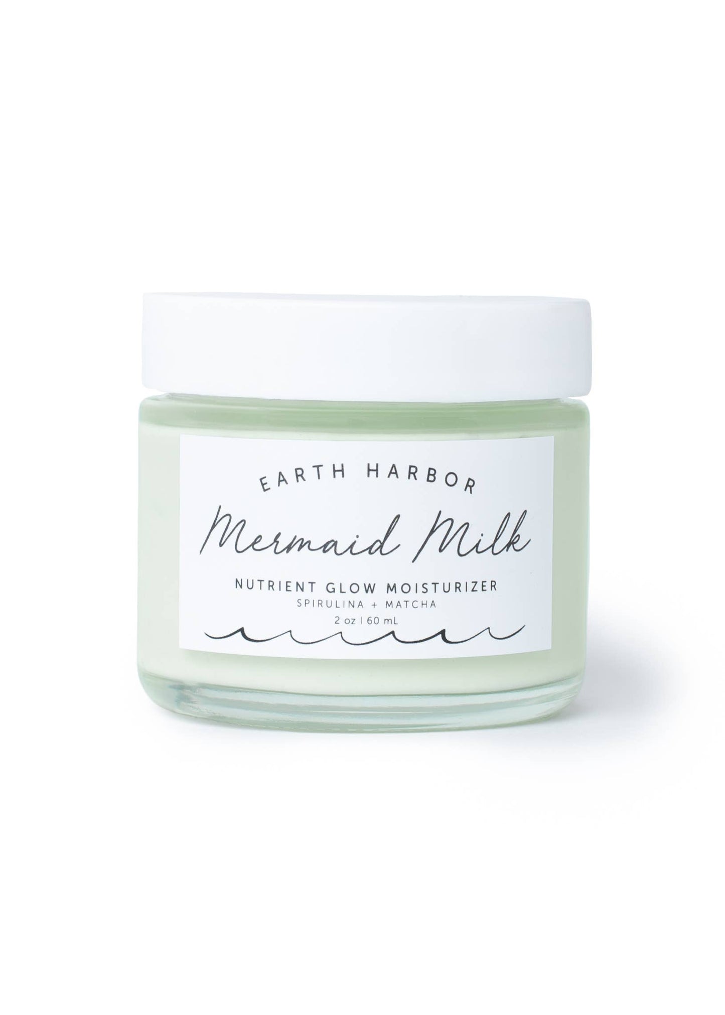 Earth Harbor Naturals - MERMAID MILK Superfood Moisturizer: Matcha + Spirulina: 1 oz
