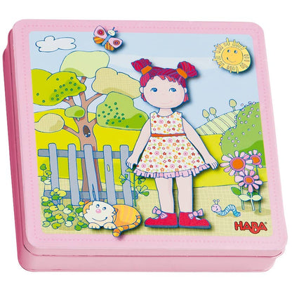 HABA USA - Doll Lilli Magnetic Game – Creative Mix & Match Dess-Up