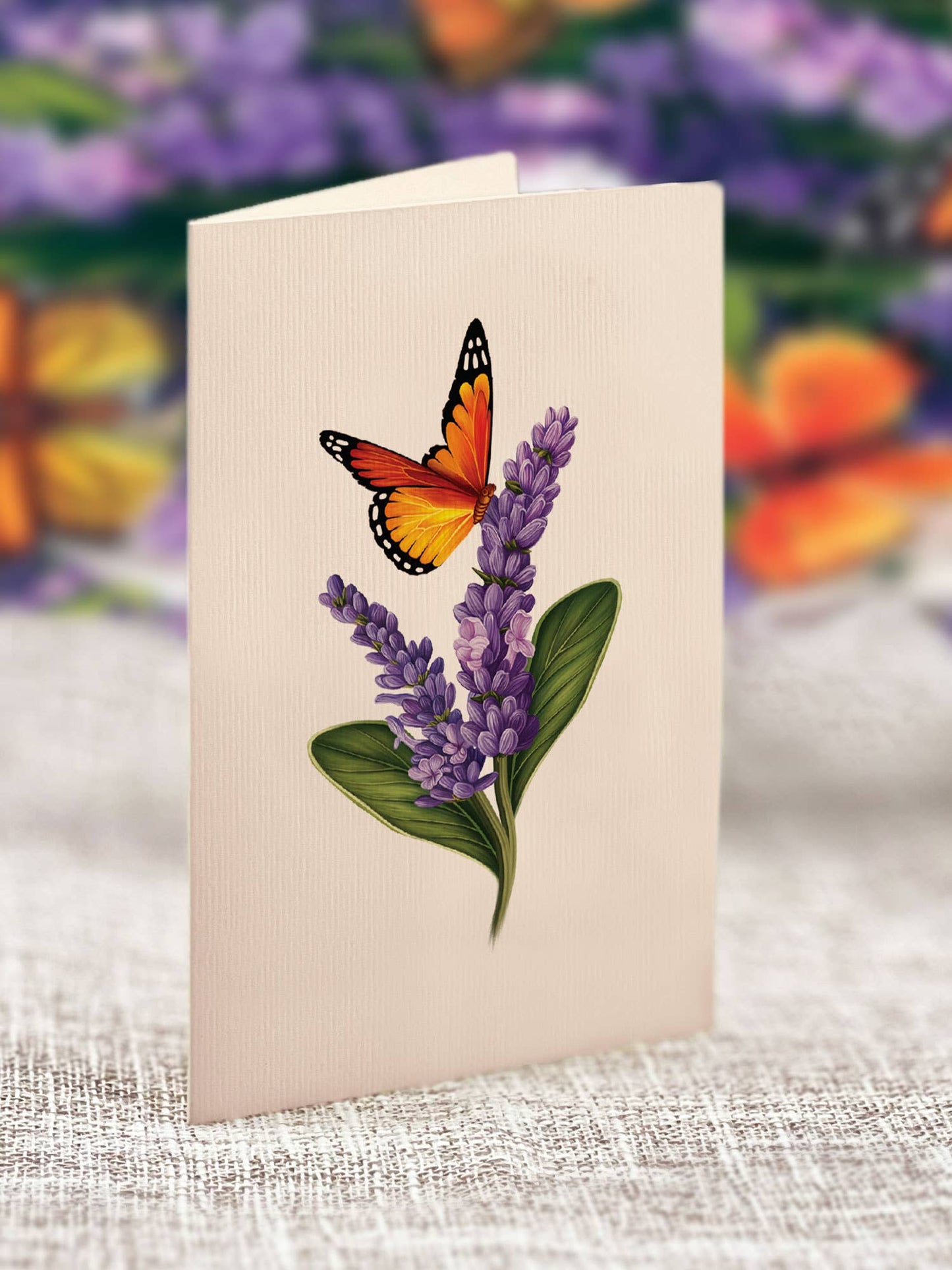 FreshCut Paper LLC - Mini Lavender & Butterflies (10 Pop-up Greeting Cards)