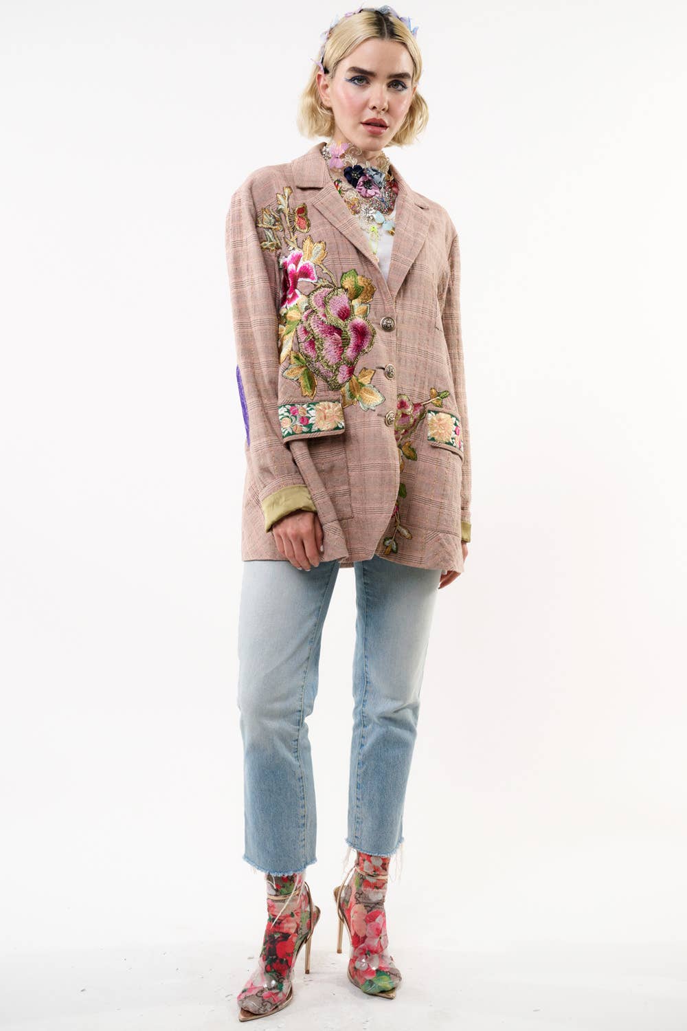 Aratta - Sudden Sensation Blazer: Pink Ash / XL