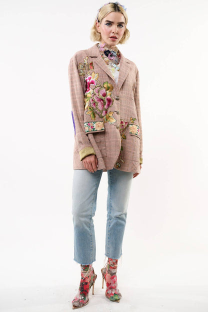 Aratta - Sudden Sensation Blazer: Pink Ash / XL