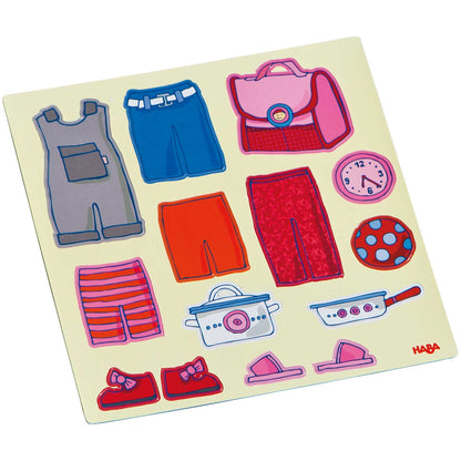 HABA USA - Doll Lilli Magnetic Game – Creative Mix & Match Dess-Up
