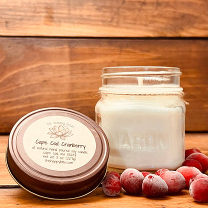 The Happy Lotus - Cape Cod Cranberry Candles - Fall Scent