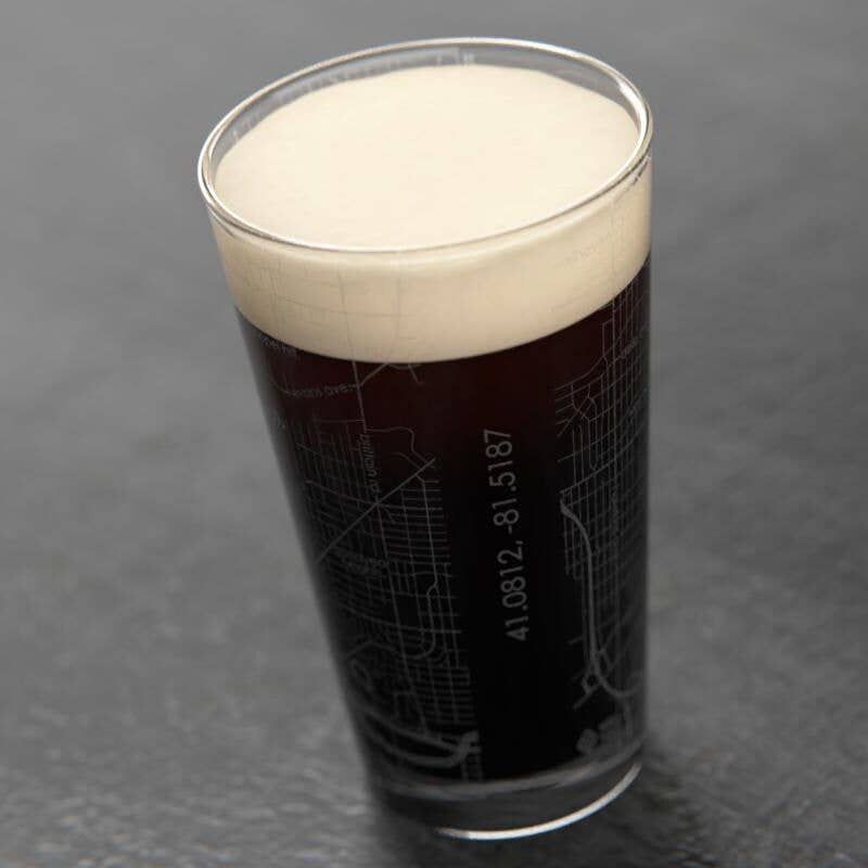 Well Told - Your Town Map Pint Glass