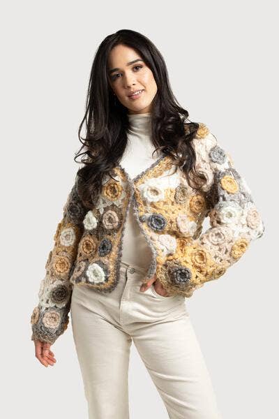 SAACHI - Crochet Blossom Cardigan