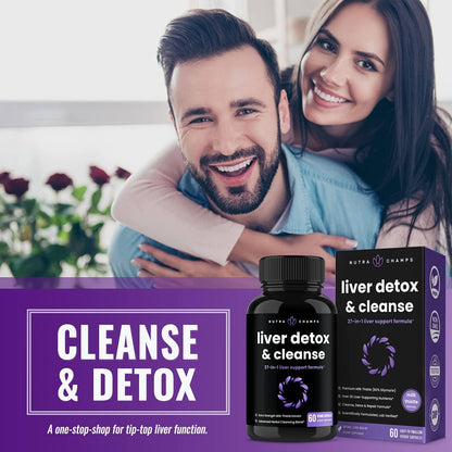 NutraChamps - Liver Cleanse Detox & Repair | Premium Liver Support Pills