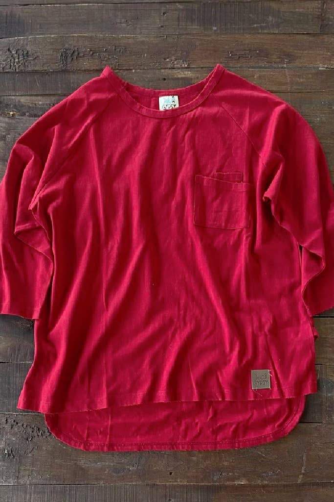 Jaded Gypsy - Wandering Meadow Sweatshirt: LARGE/X-LARGE / magenta