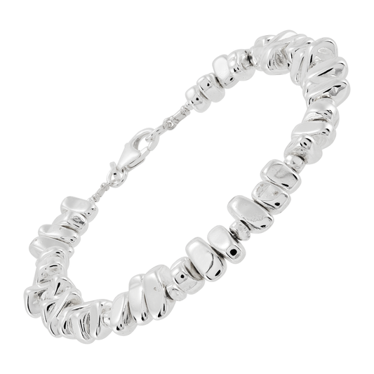 Silpada - Silpada 'Collected Beauty'  Silver Hematite Bracelet. 7.5"