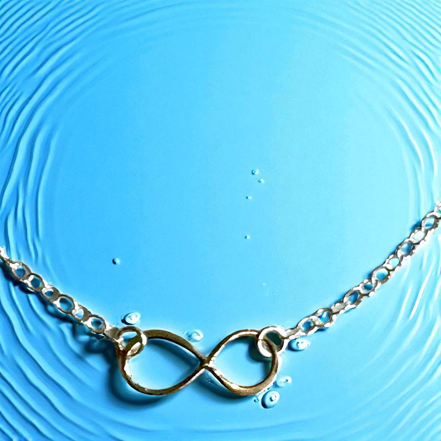 Jackie Gallagher Designs - Handmade Coastal Jewelry - Sterling Silver Infinity Necklace, 18"
