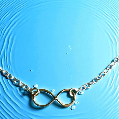 Jackie Gallagher Designs - Handmade Coastal Jewelry - Sterling Silver Infinity Necklace, 18"