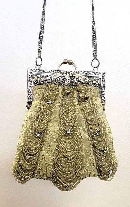 Ricki designs - VINTAGE FRAME BAG CLASSIC FRENCH DRAPE