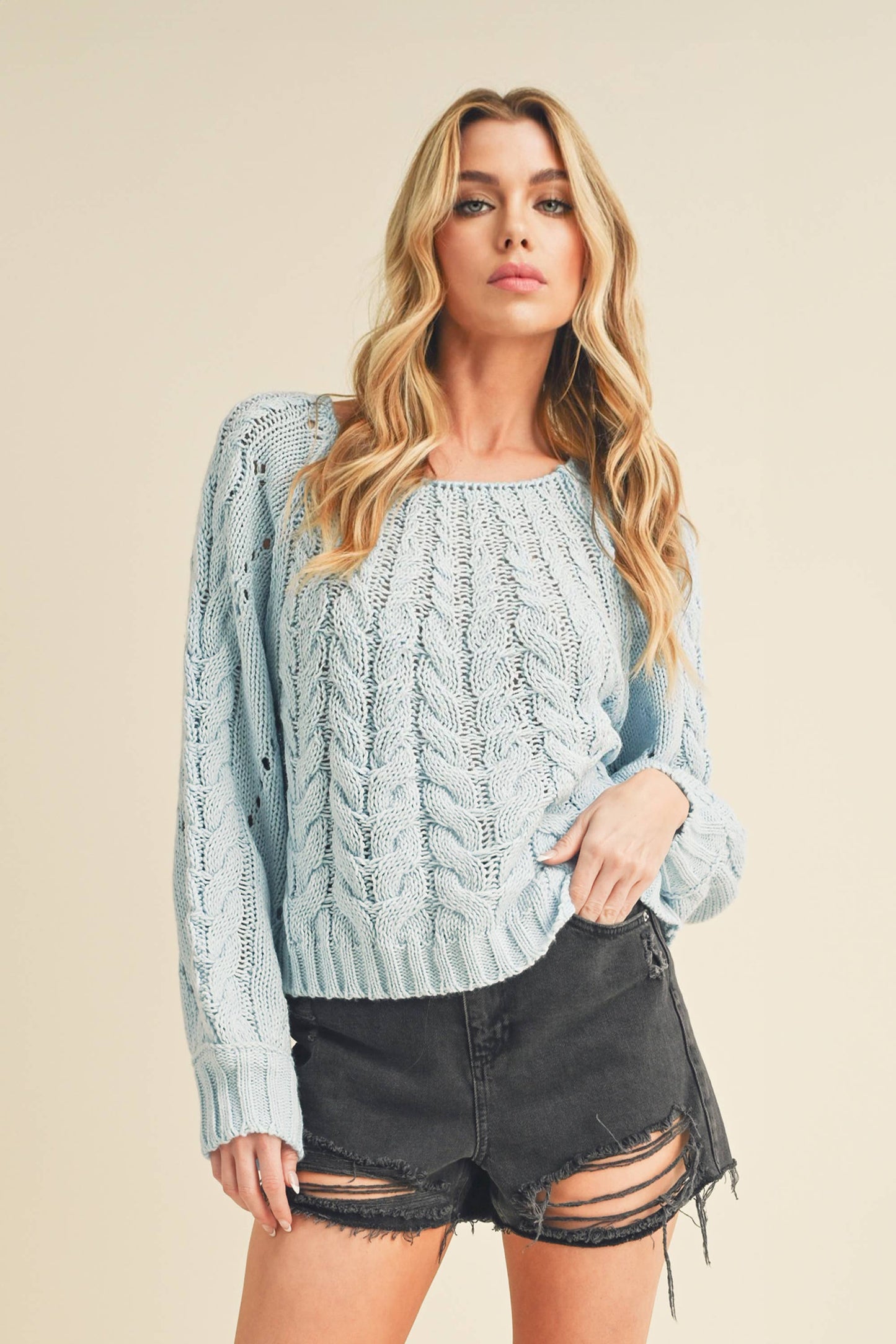 AEMI + CO - 3158DK Tally Sweater: S / Contemporary / Pink