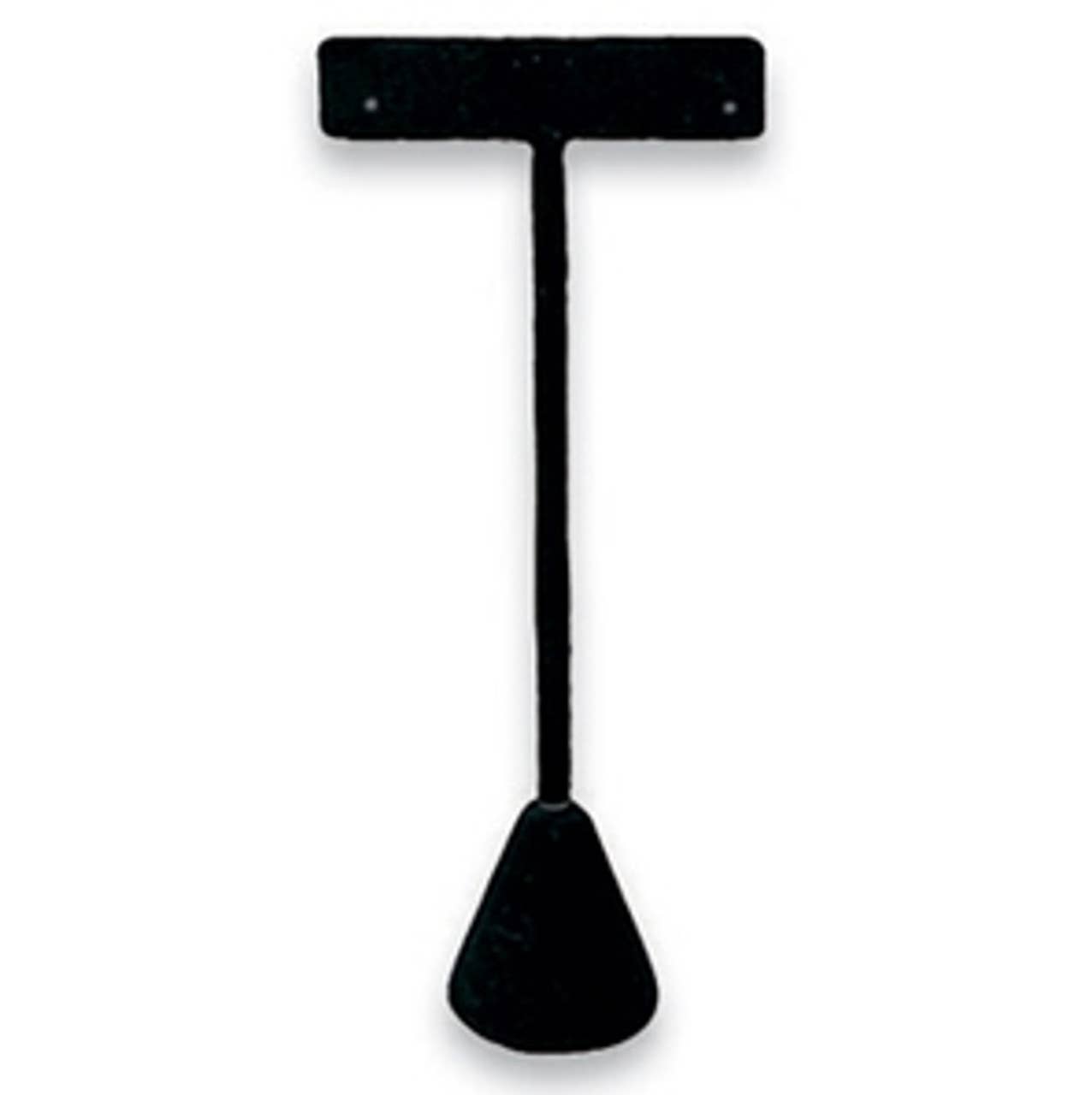 Zakka - Leather Earring T Stand Showcase Display Organizer: Steel Pink Leather