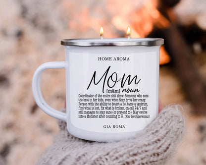 Gia Roma - Best Mom Ever Gifts, Mothers Day Candle Gift Sets, Funny Mom: Best Mom-White / Black Pepper +